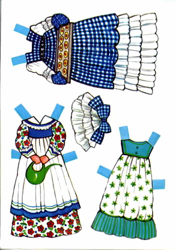 Poupées Papiers / Paper Dolls - Col. The ginghams